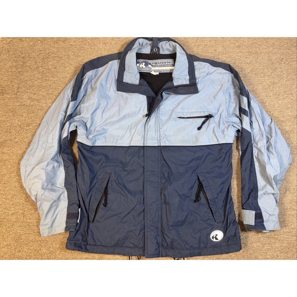 Men’s Rip Zone Snowboard Parka Jacket Blue Small 23x29